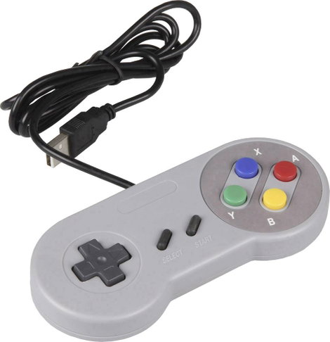 Joy-it Gamepad SNES Design Játékkonzol Raspberry Pi®, Univerzális Szürke 3. kép