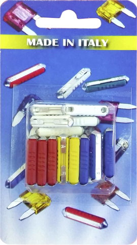 ESKA Blade-fuses 300.800 Torpedó biztosíték 5 A, 8 A, 16 A, 25 A Fehér, Piros, Sárga, Kék 20 db