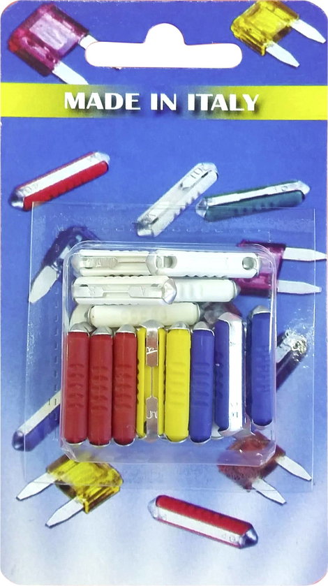 ESKA Blade-fuses 300.800 Torpedó biztosíték 5 A, 8 A, 16 A, 25 A Fehér, Piros, Sárga, Kék 20 db