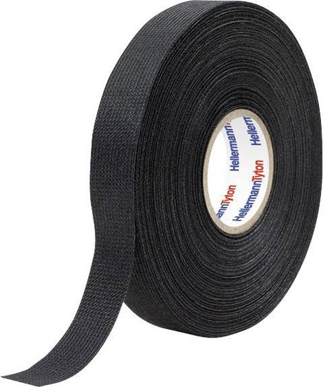 HellermannTyton HTAPE-PROTECT300-PET-BK 712-10001 Szigetelőszalag (H x Sz) 25 m x 19 mm 1 db 2. kép