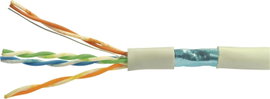 VOKA Kabelwerk 103080-00 Hálózati kábel CAT 5e F/UTP 4 x 2 x 0.20 mm² Szürke méteráru