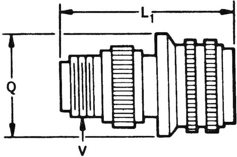 Fujikura 3106A 14S 6S/C Kerek dugó Alj, egyenes Össz pólusszám: 6 Sorozat (kerek csatlakozók): DMS 1 2. kép