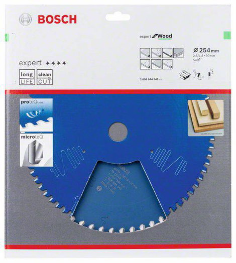 Bosch Accessories Expert for Wood 2608644342 Körfűrészlap 254 x 30 x 1.8 mm Fogak száma (collonként) 2. kép