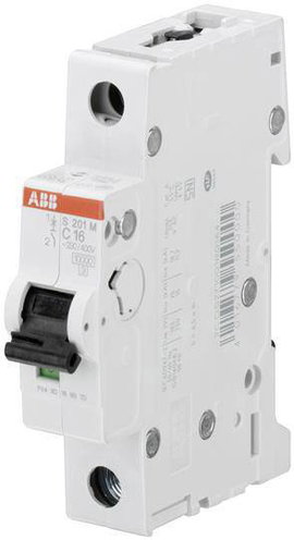 ABB 2CDS271001R0165 S201M-B16 Vezeték védőkapcsoló 1 pólusú 16 A
