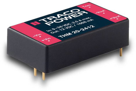 TracoPower THM 20-1211 DC/DC feszültségváltó, nyák 4 A 20 W Kimenetek száma: 1 x Tartalom, tartalmi