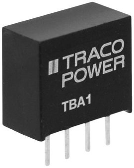 TracoPower TBA 1-1211 DC/DC feszültségváltó, nyák 200 mA 1 W Kimenetek száma: 1 x Tartalom, tartalmi