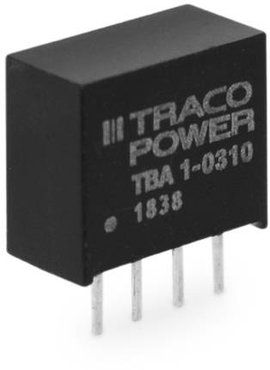 TracoPower TBA 1-2413 DC/DC feszültségváltó, nyák 65 mA 1 W Kimenetek száma: 1 x Tartalom, tartalmi 