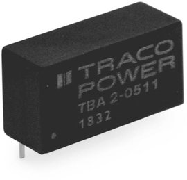 TracoPower TBA 2-1223 DC/DC feszültségváltó, nyák 65 mA 2 W Kimenetek száma: 2 x Tartalom, tartalmi 