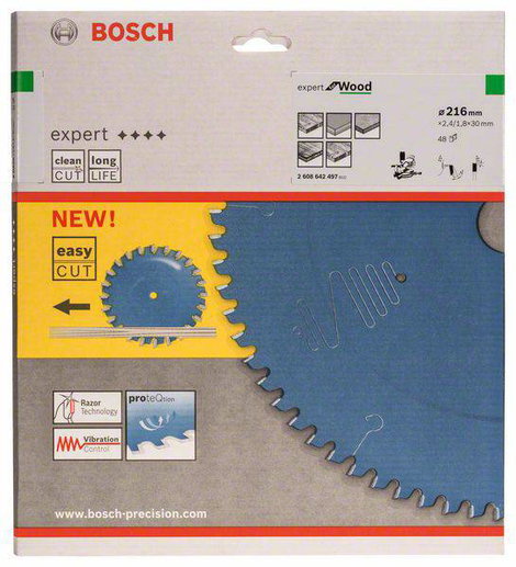 Bosch Accessories Expert for Wood 2608642497 Körfűrészlap 216 x 30 x 2.4 mm Fogak száma (collonként) 2. kép