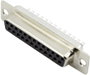 Connfly DS1033-25FBNSISS-CT D-SUB alj 180 ° Pólusszám: 25 Forrasztható 1 db bélyegkép