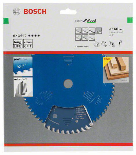 Bosch Accessories Expert for Wood 2608644018 Körfűrészlap 160 x 20 x 1.6 mm Fogak száma (collonként) 2. kép