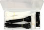 Cablehome 136069 Kábelkötöző készlet 190 mm, 100 mm Fekete, Fehér 400 db 2. bélyegkép