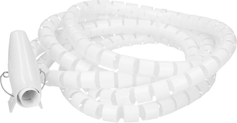 Cablehome 128535 Spiráltömlő Fehér Műanyag 1 db