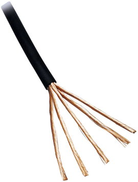 BKL Electronic 1509016/10 Audio vezeték 6 x 0.08 mm² Fekete 10 m