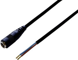 BKL Electronic 075188 Kisfeszültségű csatlakozóvezeték Kisfeszültségű alj - Kábel, nyitott végekkel 