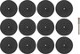 TOOLCRAFT TO-6449343 Vágótárcsa készlet 38 mm 1 készlet Fém, Nemesacél, Kő, Csempe, Márvány, Műanyag 2. bélyegkép