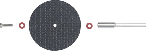 TOOLCRAFT TO-6449343 Vágótárcsa készlet 38 mm 1 készlet Fém, Nemesacél, Kő, Csempe, Márvány, Műanyag 3. kép