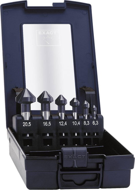 Exact 51157 Marófúró készlet 6 részes 6.3 mm, 8.3 mm, 10.4 mm, 12.4 mm, 16.5 mm, 20.5 mm HSS TiAIN H
