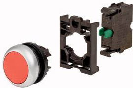 Eaton 110935 M22-D-R-K10-BVP Nyomógomb Műanyag előlapi gyűrű 1 db