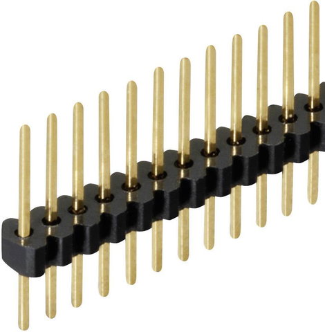 Fischer Elektronik Tűsor (standard) Sorok száma: 1 Pólusok száma sorozatonként: 36 SLV W 1 055/ 36/G