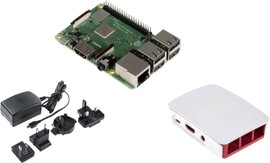 Raspberry Pi® Essentials Kit Raspberry Pi® 3 B+ 1 GB 4 x 1.4 GHz Tápegységgel, Házzal