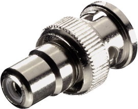 SpeaKa Professional SP-7869892 BNC / RCA Átalakító [1x BNC dugó - 1x RCA alj] Ezüst