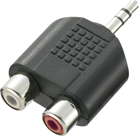 SpeaKa Professional SP-7870248 Jack / RCA Audio Y adapter [1x Jack dugó, 3,5 mm-es - 2x RCA alj] Fek 2. kép