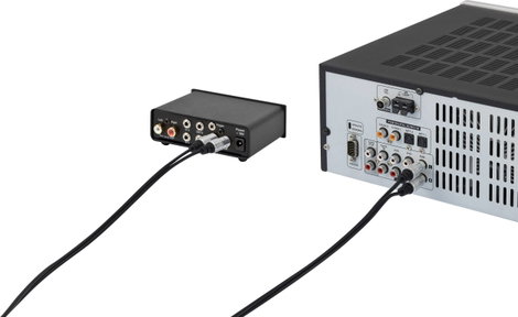 RCA audio kábel 1 m, 2x RCA dugó - 2x RCA dugó, fekete, aranyozott, SuperSoft, SpeaKa Professional S 3. kép