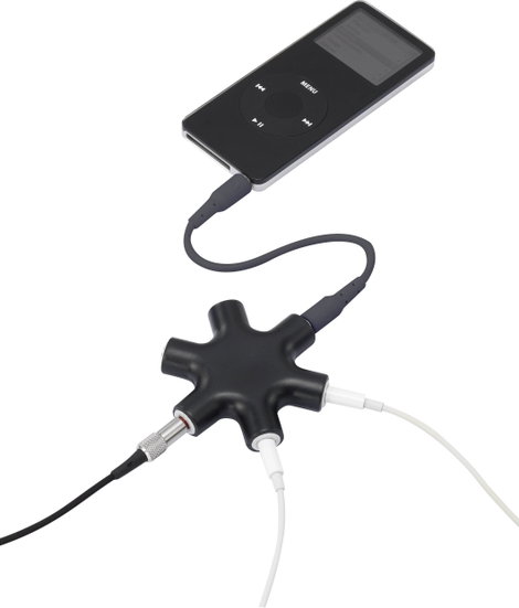 SpeaKa Professional SP-7870556 Jack Audio Y adapter [1x Jack alj, 3,5 mm-es - 5x Jack alj, 3,5 mm-es 2. kép