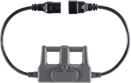 VOLTCRAFT CAA-1L 16 Mérőadapter Hidegkészülék dugó, C20 - Hidegkészülék alj, C19 Sötétszürke