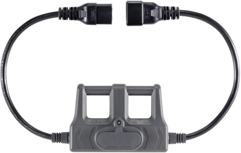 VOLTCRAFT CAA-1L 16 Mérőadapter Hidegkészülék dugó, C20 - Hidegkészülék alj, C19 Sötétszürke