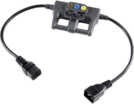 VOLTCRAFT CAA-1L 16 Mérőadapter Hidegkészülék dugó, C20 - Hidegkészülék alj, C19 Sötétszürke 4. kép