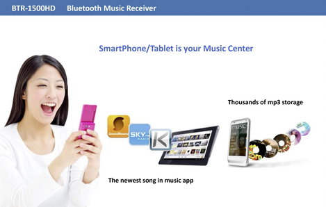 Bluetooth zene vevő Bluetooth 5.0, AptX technológia, 20 m, Renkforce RF-4294750 7. kép