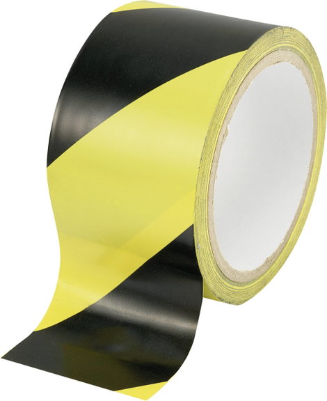 TOOLCRAFT WT-YB 1564134 Jelölő ragasztószalag WT-YB Fekete, Sárga (H x Sz) 18 m x 48 mm 1 db