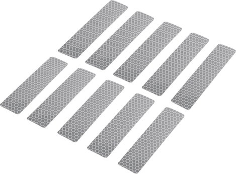TOOLCRAFT RTS25/100-SV 1564163 Ragasztócsík RTS Ezüst (H x Sz) 100 mm x 25 mm 10 db