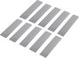 TOOLCRAFT RTS25/100-SV 1564163 Ragasztócsík RTS Ezüst (H x Sz) 100 mm x 25 mm 10 db bélyegkép
