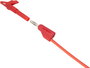 VOLTCRAFT MSK-102 Krokodilcsipesz 4 mm-es alj Fekete, Piros 2. bélyegkép
