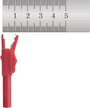 VOLTCRAFT MSK-102 Krokodilcsipesz 4 mm-es alj Fekete, Piros 4. bélyegkép