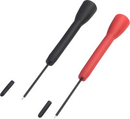 VOLTCRAFT MSS-101 Biztonsági mérőfej készlet 2 mm-es alj Fekete, Piros 1 készlet