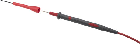 VOLTCRAFT MSS-101 Biztonsági mérőfej készlet 2 mm-es alj Fekete, Piros 1 készlet 2. kép