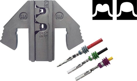TOOLCRAFT PLE-0H6 1601086 Krimpelő betét Delphi Weather-Pack 0.35 - 0.8 mm² Alkalmas márka TOOLCRAFT 2. kép