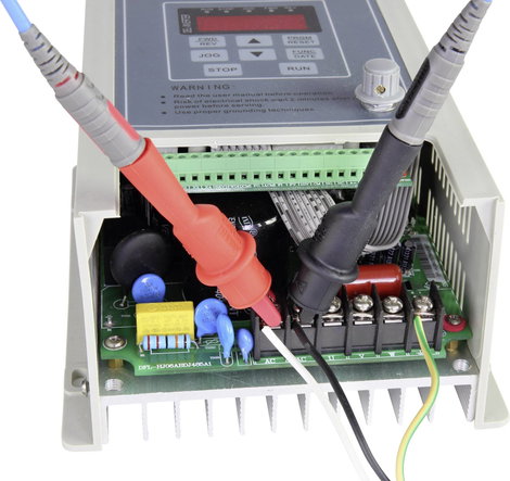 VOLTCRAFT MSK-104 Krokodilcsipesz 4 mm-es dugó CAT III 1000 V, CAT IV 600 V Fekete, Piros 4. kép