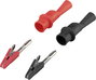 VOLTCRAFT MSK-111 Krokodilcsipesz 2 mm-es dugó CAT III 1000 V, CAT IV 600 V Fekete, Piros 2. bélyegkép