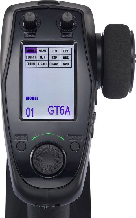Reely GT6 EVO Pisztolymarkolatos távirányító 2,4 GHz Csatornák: 6 Vevővel 9. kép