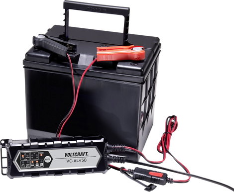 Automatikus autó akkutöltő 6 V 12 V 4,5 A, VOLTCRAFT VC-AL450 3. kép