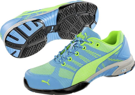PUMA Celerity Knit Blue Wns Low 642900-37 Biztonsági cipő S1P Cipőméret (EU): 37 Kék, Zöld 1 db