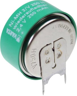 Varta V2/250H-SLF ++/- Gombakku 250H NiMH 250 mAh 2.4 V 1 db