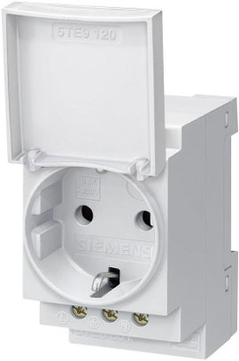 Siemens 5TE6801 Kalapsín csatlakozóalj lecsapható fedéllel Szürke 1 db