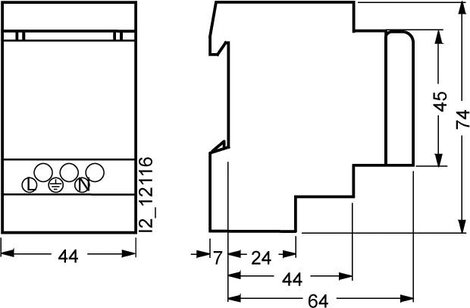 Siemens 5TE6801 Kalapsín csatlakozóalj lecsapható fedéllel Szürke 1 db 2. kép