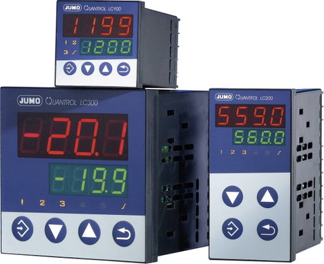 Jumo Quantrol LC100 Hőmérséklet szabályozó L, J, T, K, E, N, S, R, Pt100, Pt1000, KTY Relé, 3 A (Sz 2. kép